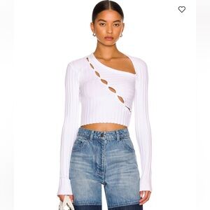 Cotton citizen white ribbed long sleeve